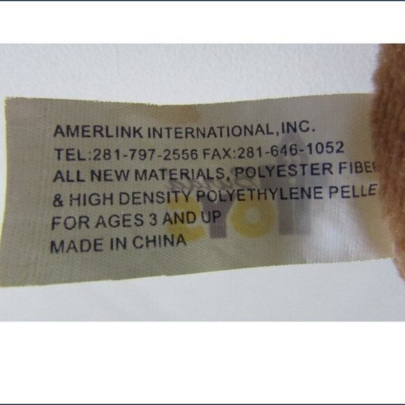 Brown Bassett Hound Dog Puppy with Black ears 7" long spotted nose PLUSH - Picture 8 of 10